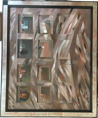une image d'un tableau sur le mur d'un bâtiment