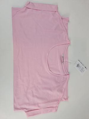 a pink t shirt with a pocket on the chest