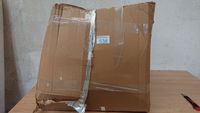 Lot de 2 chaises repas SARAH en tissu marron et pieds noirs … (photo 2)