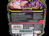 the back of a box with a pokemon figure inside of it