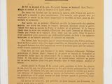 an old french newspaper with a black and white image of a horse