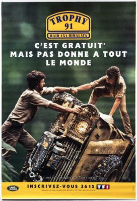 french movie poster for the film tropie, with two men working on a vehicle