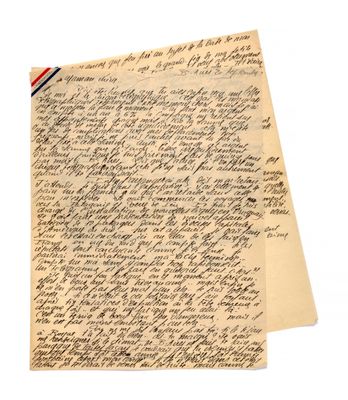 a piece of old paper with handwriting on it