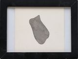 a picture of a picture of a rock in a black frame