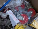 a box full of items that are sitting on the floor
