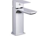 a white bathroom faucet on a white background with a white background