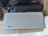 a box with a laptop and headphones on it