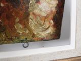 a picture of a painting of a woman in a white dress