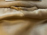 givenchy beige silk dress with red trim