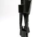 statue of a man holding a gun on a white background
