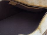 a purse that is open on a table