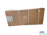 a cardboard box that has been wrapped up and is ready to be shipped