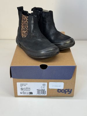Paire DE Chaussures Enfant Bopy Sebestar Taille 25 Noir/Leop…