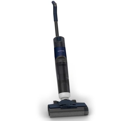 gros plan d'un aspirateur sans fil sur fond blanc
