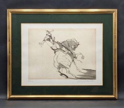une image représentant le dessin d'un homme avec une guitare