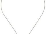 un collier en argent orné de cristaux noirs et blancs montés sur une chaîne