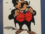 cartoon drawing of a man in a top hat with a heart on his chest