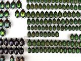a lot of green bugs that are on the table