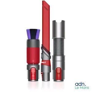 two different types of vacuum cleaners are shown on a white background
