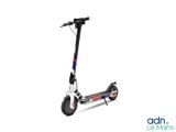 a close up of a scooter on a white background