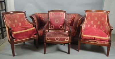 four chairs with red upholstered upholstered upholstered upholstered upholstered upholstered upholstered upholstered