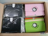 a box that has four different colored cases in it