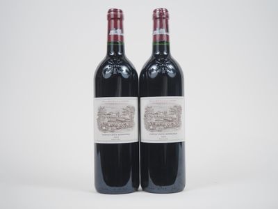 deux bouteilles de vin rouge posées l'une à côté de l'autre sur une surface blanche