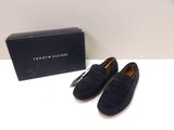 Mocassins Tommy Hilfiger bleu marine à pompons