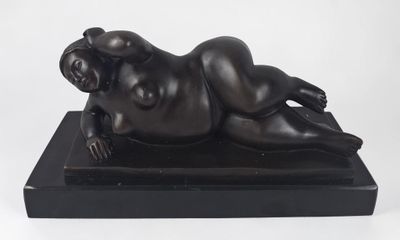 Art Moderne dans le goût de Botero - Peinture contemporaine