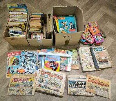 Important lot de revues et albums BB divers dont Tintin (Le …