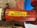 a machine that has a sign on the side of it