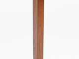 an image of a small wooden table with a square top