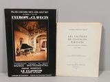 an open book with a picture of a grand piano in front of it