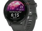 the garmin is a smart watch with a heart rate monitor on the screen