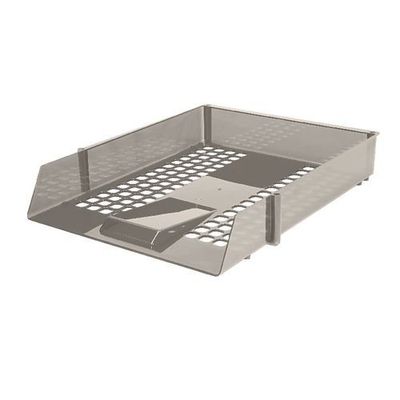 a close up of a metal tray on a white background