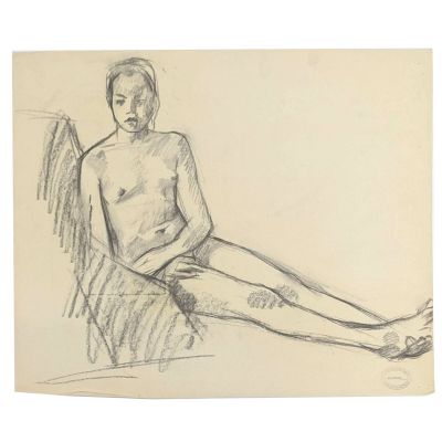 l'image d'un dessin représentant un homme assis sur une chaise