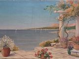 a picture of a painting on the wall of a house