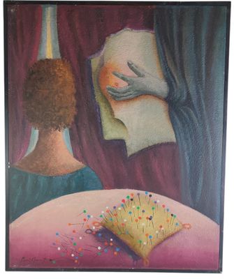 Paul CLEMENT (1905-1996) " Composition". Huile sur toile sig…