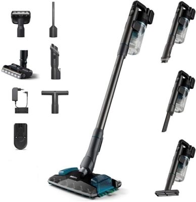 several different types of vacuum cleaners and accessories on a white background