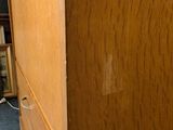 an image of a wooden cabinet with a drawer underneath it