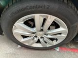 a close up of a tire on the ground