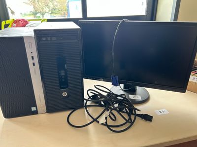 deux tour PC HP Prodesk ( un mini et une micro ) un écran Ii…