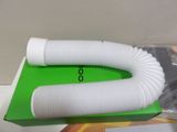 a white hose sitting on top of a green box