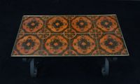 Table basse rectangulaire en fer forgé. (photo 2)