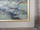 a picture of a painting on the wall of a room