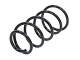 a set of four black springs on a white background