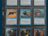 many cards that are in a binder on the table