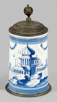 Bois de rose de Bayreuther à Fayence. Kobaltblauer Scharffeu…