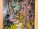 une image représentant une photo d'un tableau représentant un oiseau et des fleurs
