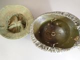 two bowls that are sitting next to each other on a table